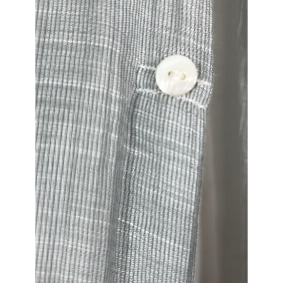 chicos Button Up Grey Light Knit blouse top shirt 0 S 4 6 - Picture 4 of 10